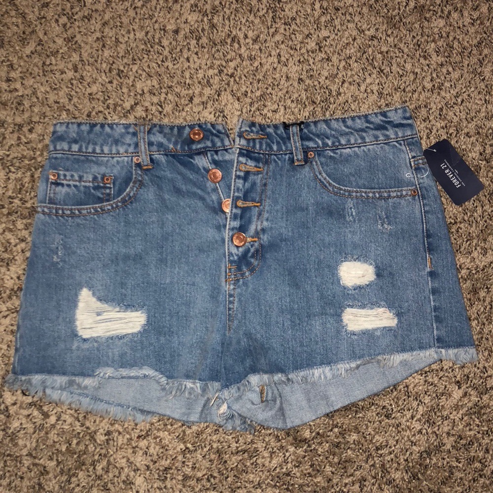 Denim shorts